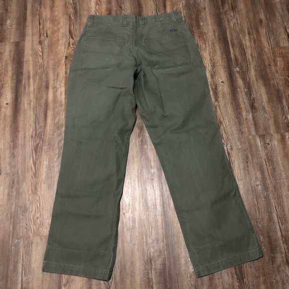 Mountain Khakis Pants Men's 34x32 Teton Twill Army Green Hiking Outdoor - Picture 4 of 6